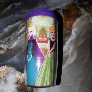 Tervis Tumbler Disney Frozen Elsa and Anna Coronation 16 oz W/Purple Lid